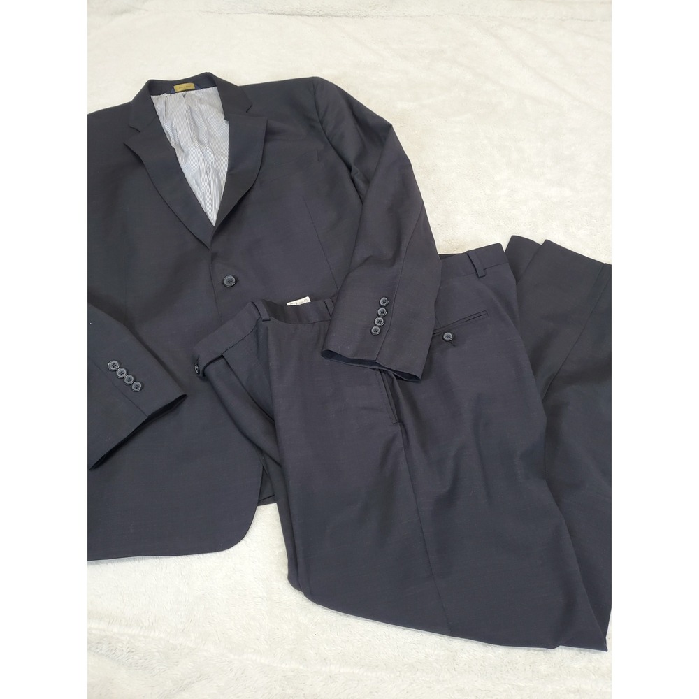 Brooks Brothers Gray Office Wool Blend Explorer Suit Jacket 46R Dress Pant 38x32